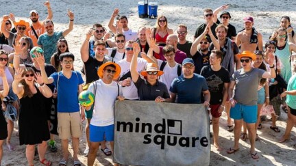 mindsquare Gruppenbild Strand